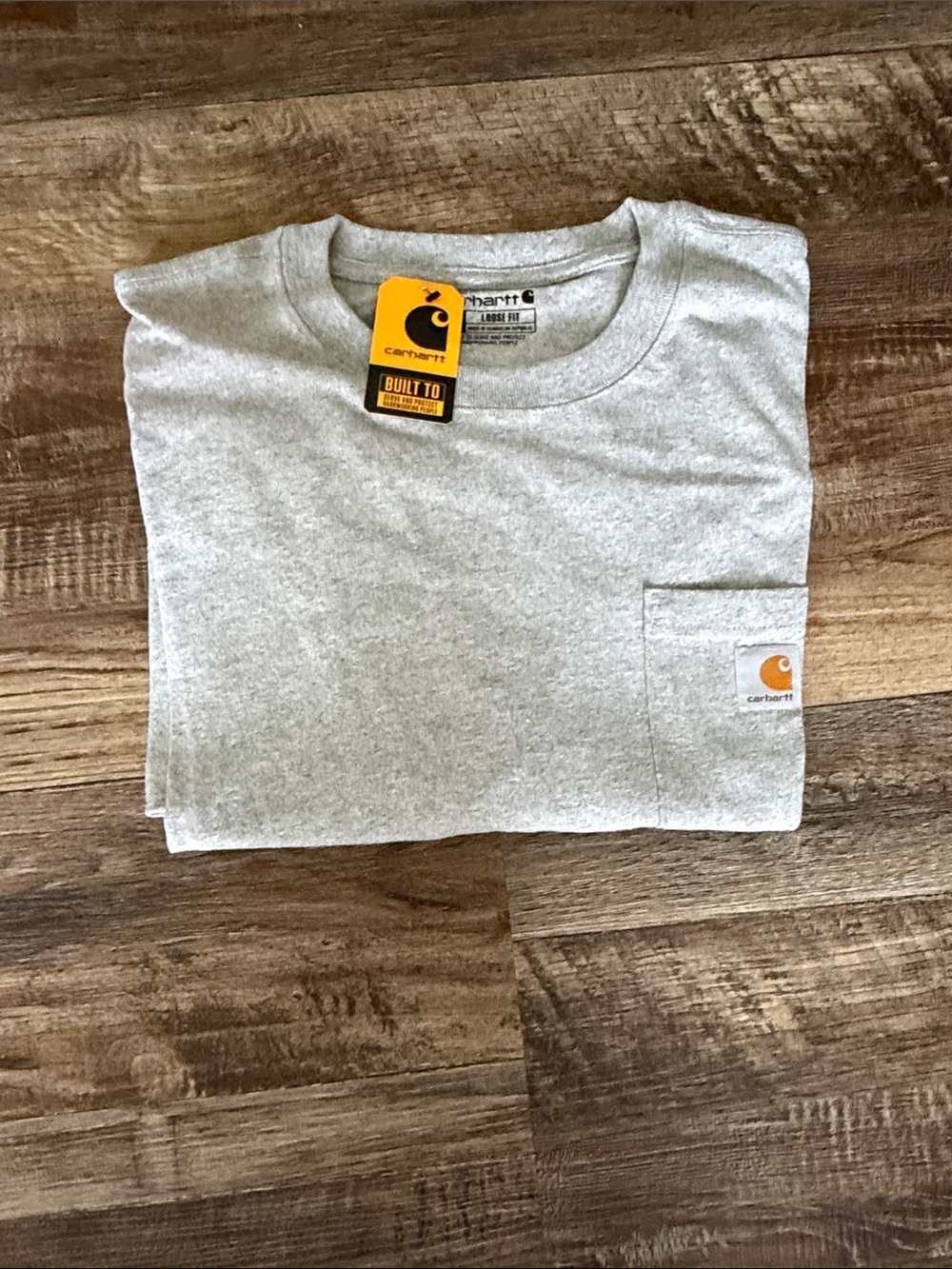 Carhartt Heather Gray Short-Sleeve Pocket Tee